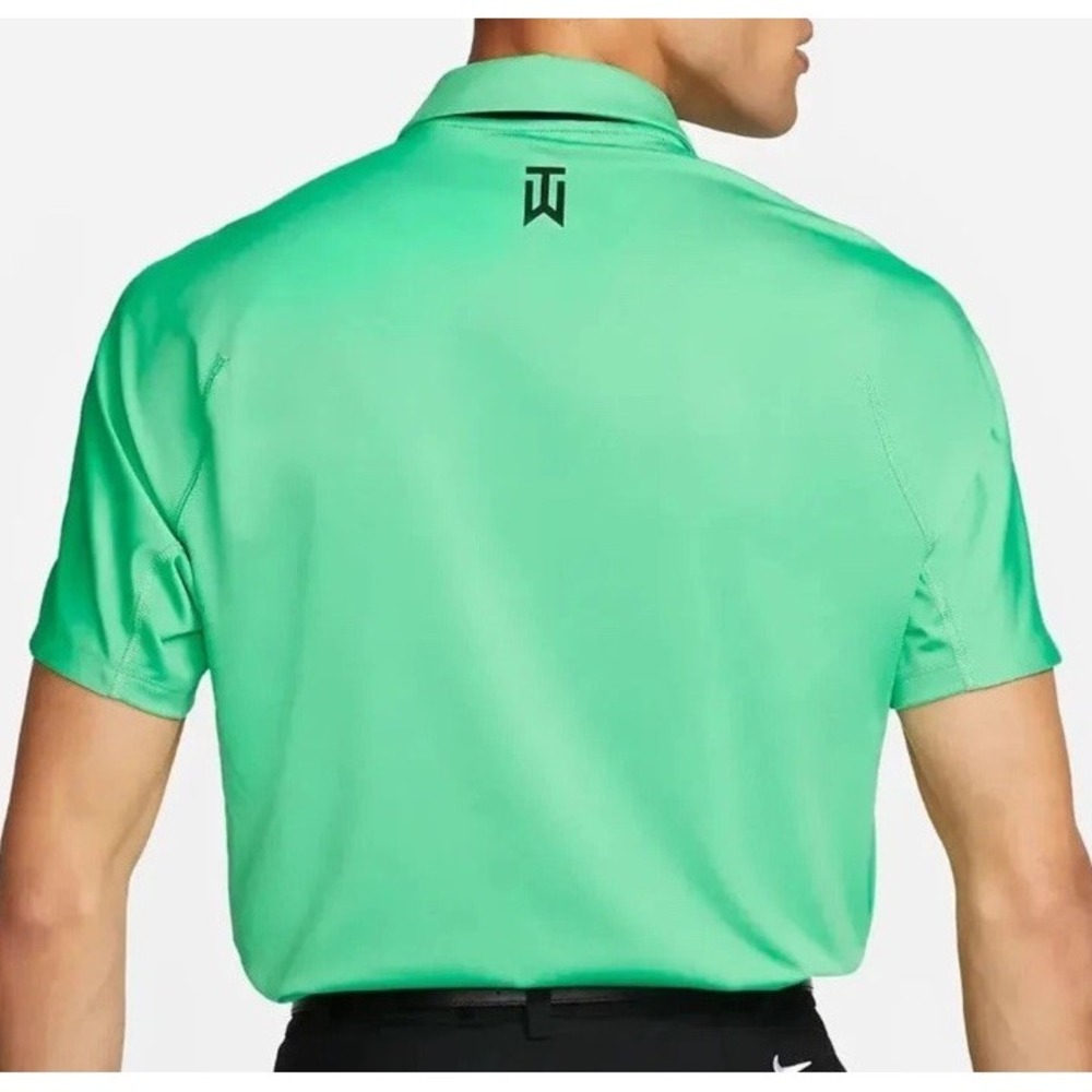 Nike Tiger Woods Dri-FIT Performance Golf Polo Shirt Green DR5318-363 Size M - Picture 4 of 13